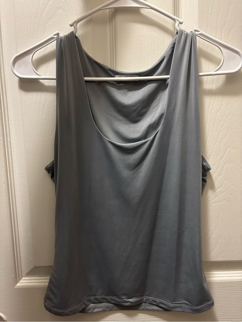 Women's Gray Silky Tank Top